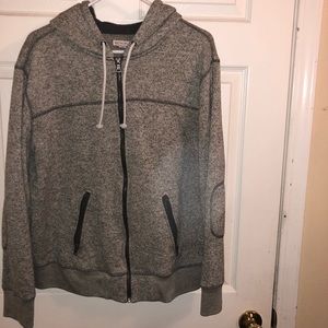 Cream L Merona Zip-Up Hoodie